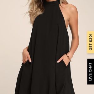 Black Halter Dress from Lulu’s Size Small